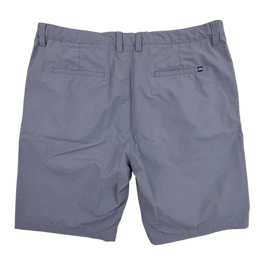 TravisMathew Beck Golf‎ Shorts Men 38 Gray Nylon Performance Stretch Casual 10